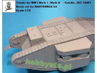 Tracks For The WWi Tank Mk.I/Mk.Ii Male/Female (Designed To Be U - zdjęcie 1