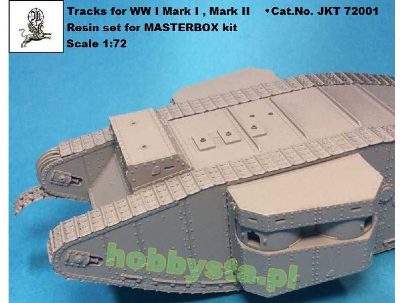 Tracks For The WWi Tank Mk.I/Mk.Ii Male/Female (Designed To Be U - zdjęcie 1