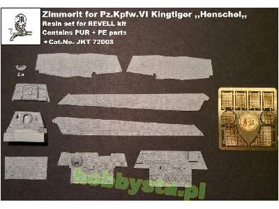 Zimmerit For Pz.Kpfw.Vi Kingtiger With Henschel Turret And Inclu - zdjęcie 1