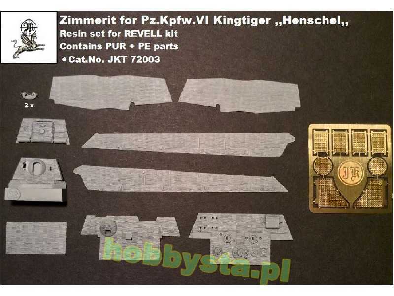 Zimmerit For Pz.Kpfw.Vi Kingtiger With Henschel Turret And Inclu - zdjęcie 1 Zimmerit For Pz.Kpfw.Vi Kingtiger With Henschel Turret And Inclu - zdjęcie 1
