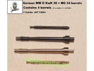 German WWii Kwk 30 + Mg 34 Barrel (2x Metal + 2x Pur) - zdjęcie 1