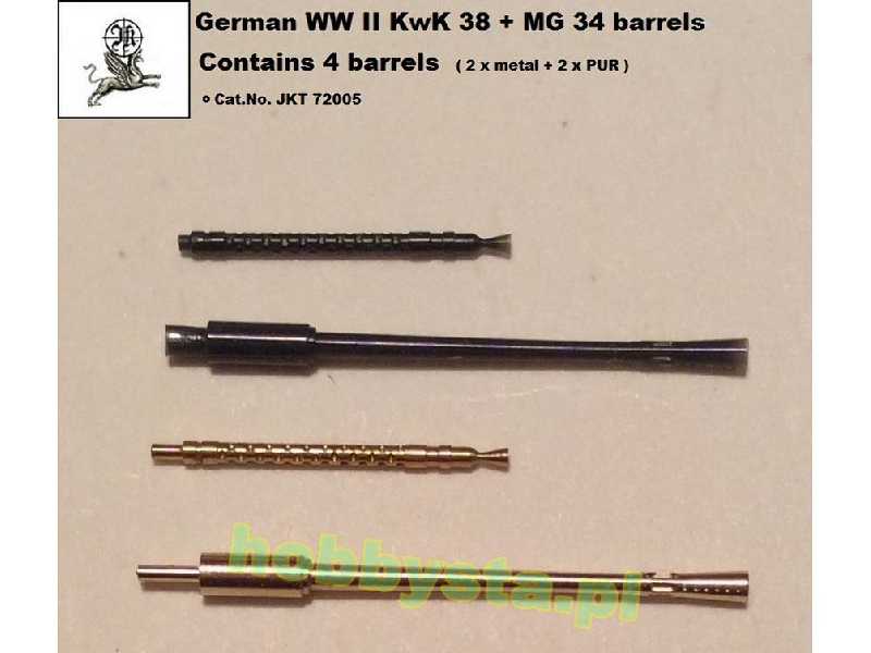 German WWii Kwk 38 + Mg 34 (2x Metal + 2x Pur) - zdjęcie 1 German WWii Kwk 38 + Mg 34 (2x Metal + 2x Pur) - zdjęcie 1