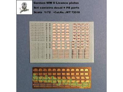 German WW Ii Licence Plates (Decal + Pe Parts) - zdjęcie 1