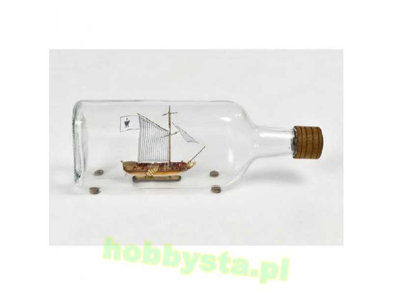 Jacht Holenderski - Golden Yacht - model w butelce - zdjęcie 1 Jacht Holenderski - Golden Yacht - model w butelce - zdjęcie 1