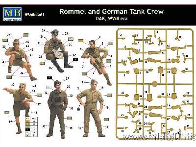 Figurki Rommel i załoga czołgu - DAK - II W.Ś. - zdjęcie 2