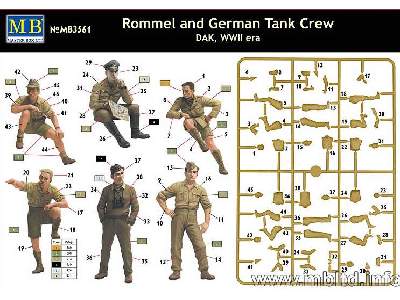 Figurki Rommel i załoga czołgu - DAK - II W.Ś. - zdjęcie 2