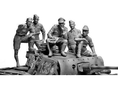 Figurki Rommel i załoga czołgu - DAK - II W.Ś. - zdjęcie 7