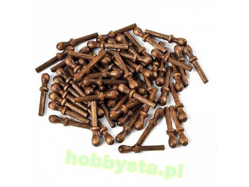 Nagle drewniane orzech 14mm 20szt. - zdjęcie 1 Nagle drewniane orzech 14mm 20szt. - zdjęcie 1
