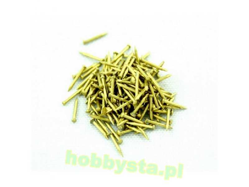 Gwoździe mosiężne 7mm - 200szt. - zdjęcie 1 Gwoździe mosiężne 7mm - 200szt. - zdjęcie 1