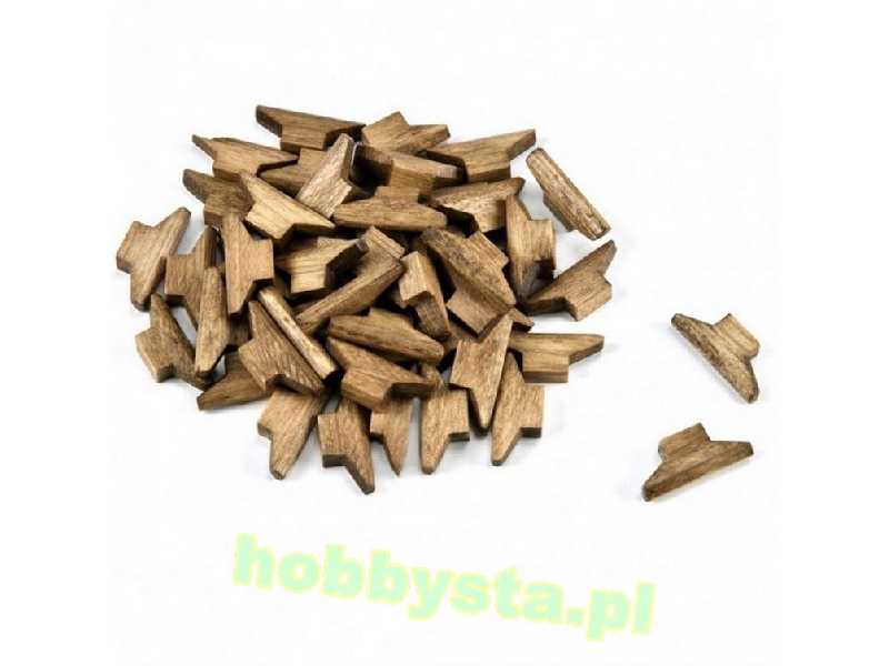 Knagi drewniane 13mm 10szt. - zdjęcie 1 Knagi drewniane 13mm 10szt. - zdjęcie 1