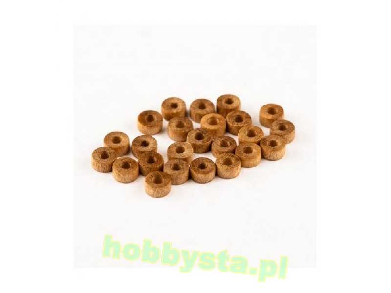 Koła drewniane do dział 4mm 20szt. - zdjęcie 1 Koła drewniane do dział 4mm 20szt. - zdjęcie 1
