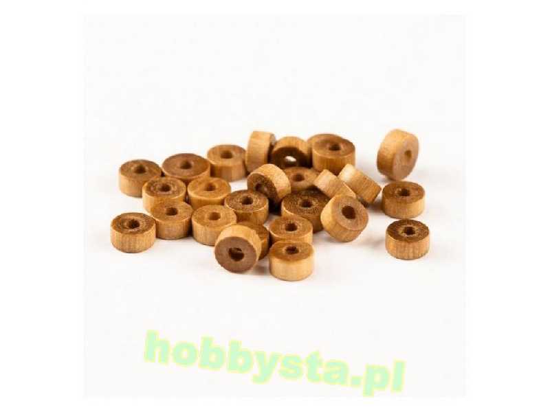 Koła drewniane do dział 6mm 20szt. - zdjęcie 1 Koła drewniane do dział 6mm 20szt. - zdjęcie 1
