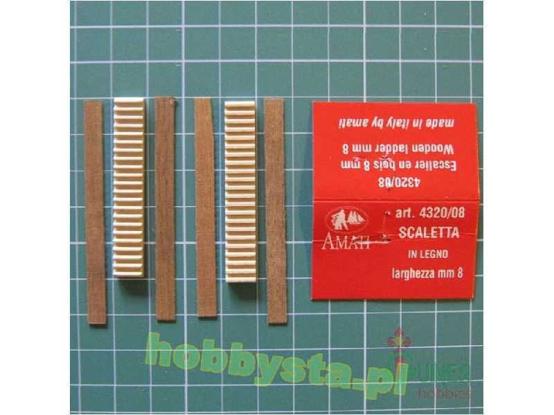 Schody drewniane 50mm x 9mm 2szt. - zdjęcie 1 Schody drewniane 50mm x 9mm 2szt. - zdjęcie 1