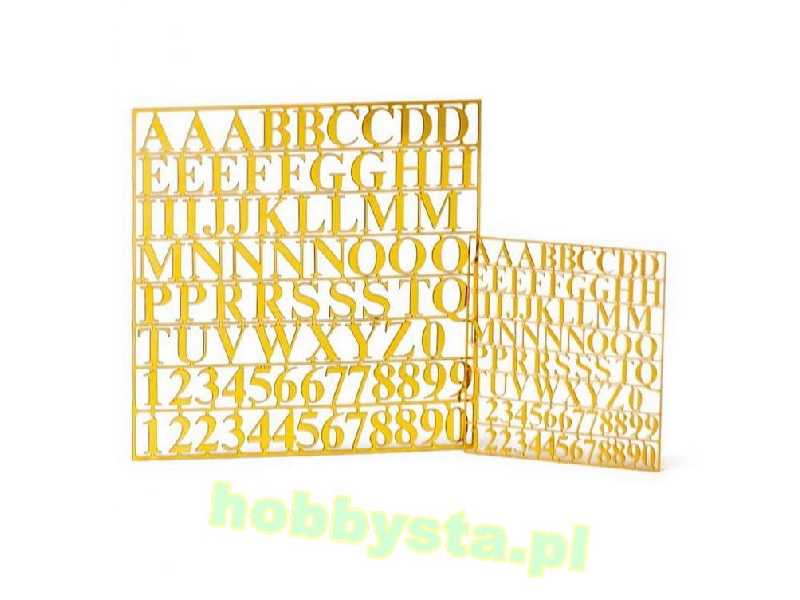 Alfabet mosiężny 6mm - zdjęcie 1 Alfabet mosiężny 6mm - zdjęcie 1