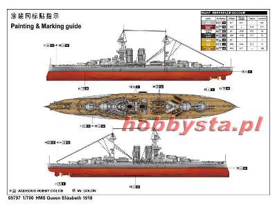 Pancernik HMS Queen Elizabeth 1918 - zdjęcie 2