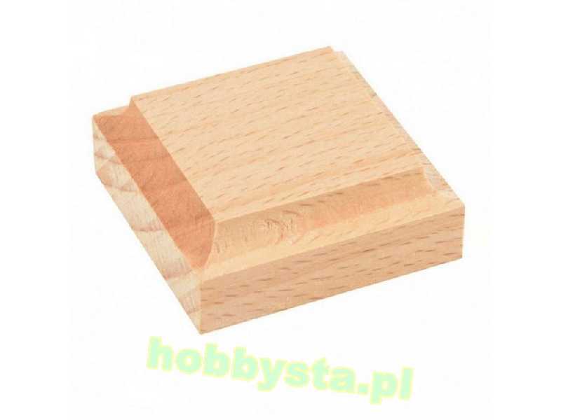 Podstawka z litego drewna 4x4x1,5cm - zdjęcie 1 Podstawka z litego drewna 4x4x1,5cm - zdjęcie 1