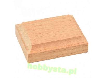 Podstawka z litego drewna 5x4x1,5cm - zdjęcie 1