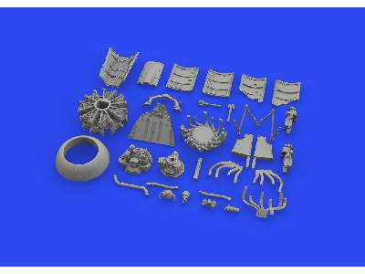 Fw 190F-8 engine & fuselage guns 1/48 - Eduard - zdjęcie 4