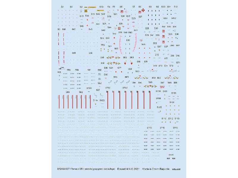 Tornado GR.1 stencils (gray/ green camouflage) - Revell - zdjęcie 1