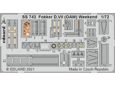 Fokker D. VII (OAW) Weekend 1/72  - Eduard - zdjęcie 1