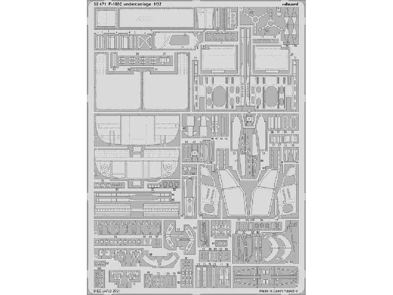 F-100C undercarriage 1/32 - zdjęcie 1