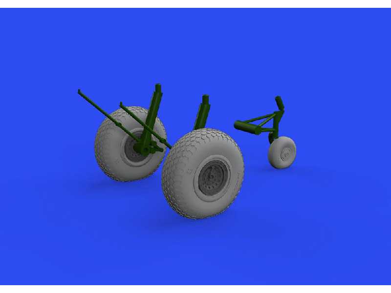 B-17 wheels cross tread 1/48 - Hk Models - zdjęcie 1