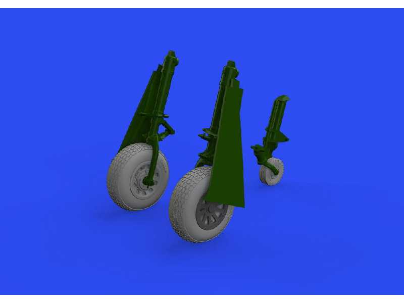 P-51D wheels block tread 2 1/48 - Eduard - zdjęcie 1 P-51D wheels block tread 2 1/48 - Eduard - zdjęcie 1