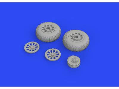 P-51D wheels block tread 2 1/48 - Eduard - zdjęcie 3