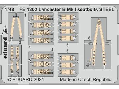 Lancaster B Mk. I seatbelts STEEL 1/48 - zdjęcie 1