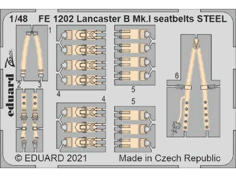 Lancaster B Mk. I seatbelts STEEL 1/48 - zdjęcie 1