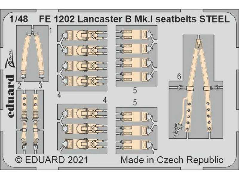 Lancaster B Mk. I seatbelts STEEL 1/48 - zdjęcie 1 Lancaster B Mk. I seatbelts STEEL 1/48 - zdjęcie 1