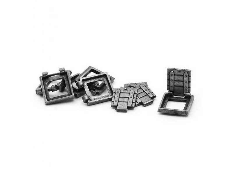 Ambrazury z furtami 11x11mm 3szt. - zdjęcie 1 Ambrazury z furtami 11x11mm 3szt. - zdjęcie 1