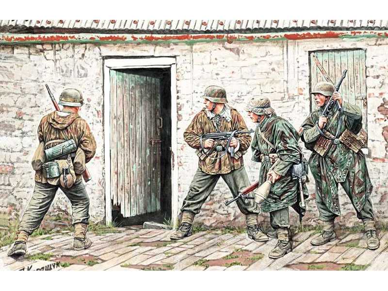Figurki Niemiecka piechota - zachodnia Europa - 1944-45 - zdjęcie 1 Figurki Niemiecka piechota - zachodnia Europa - 1944-45 - zdjęcie 1