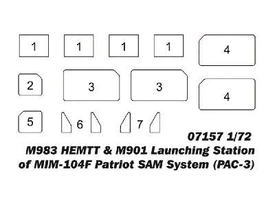 M983 Hemtt &amp; M901 Launching Station Of Mim-104f Patriot Sam  - zdjęcie 4