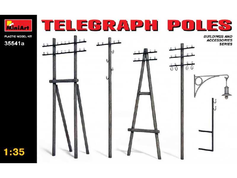Słupy telegraficzne zest. A - zdjęcie 1 Słupy telegraficzne zest. A - zdjęcie 1