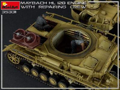 Silnik Maybach Hl 120 do Panzer III/IV z ekipą naprawczą - zdjęcie 18