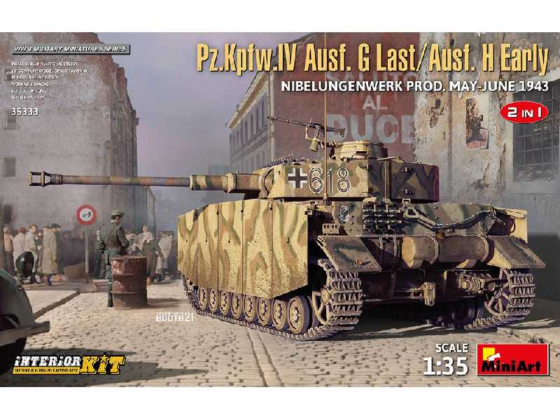 Pz.Kpfw.IV Ausf. G późny/ausf. H wczesny Nibelungenwerk 1943 - zdjęcie 1 Pz.Kpfw.IV Ausf. G późny/ausf. H wczesny Nibelungenwerk 1943 - zdjęcie 1