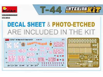 Czołg sowiecki T-44 z wnętrzem - zdjęcie 3