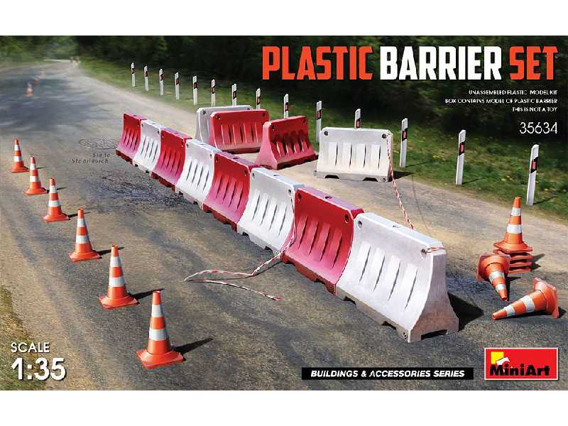Plastikowe zapory drogowe, bariery - zdjęcie 1