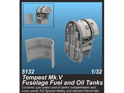 Tempest Mk.V Fuselage Fuel & Oil Tanks (Special Hobby/Revell) - zdjęcie 1