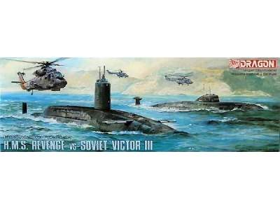 Submarine HMS Revenge vs Soviet Victor III - zdjęcie 1