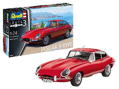 Jaguar E-Type (Coupé) - zestaw z farbkami, pędzelkiem i klejem - zdjęcie 6