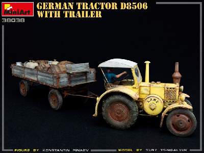 Niemiecki ciągnik rolniczy D8506 z przyczepą - zdjęcie 21