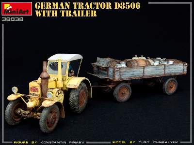 Niemiecki ciągnik rolniczy D8506 z przyczepą - zdjęcie 22