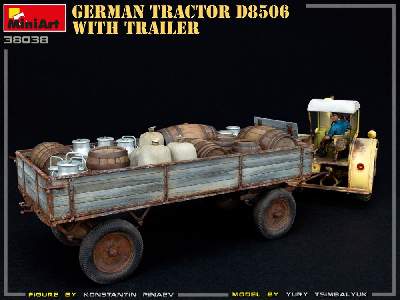 Niemiecki ciągnik rolniczy D8506 z przyczepą - zdjęcie 24