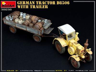 Niemiecki ciągnik rolniczy D8506 z przyczepą - zdjęcie 25