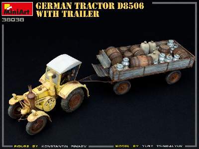 Niemiecki ciągnik rolniczy D8506 z przyczepą - zdjęcie 26