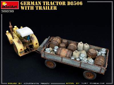 Niemiecki ciągnik rolniczy D8506 z przyczepą - zdjęcie 27