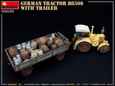 Niemiecki ciągnik rolniczy D8506 z przyczepą - zdjęcie 28