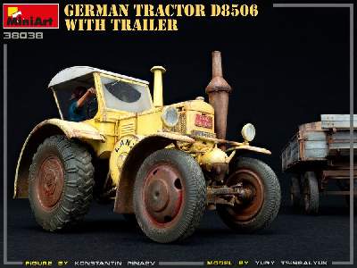 Niemiecki ciągnik rolniczy D8506 z przyczepą - zdjęcie 29